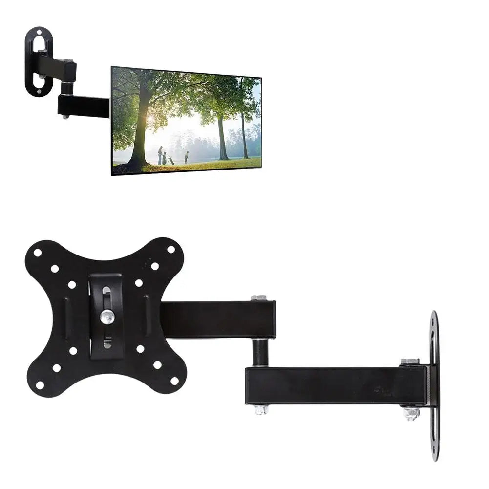 TV- und Monitor-Wandhalterung – Verstellbare Halterung für 10–27 Zoll LCD/LED Bildschirme